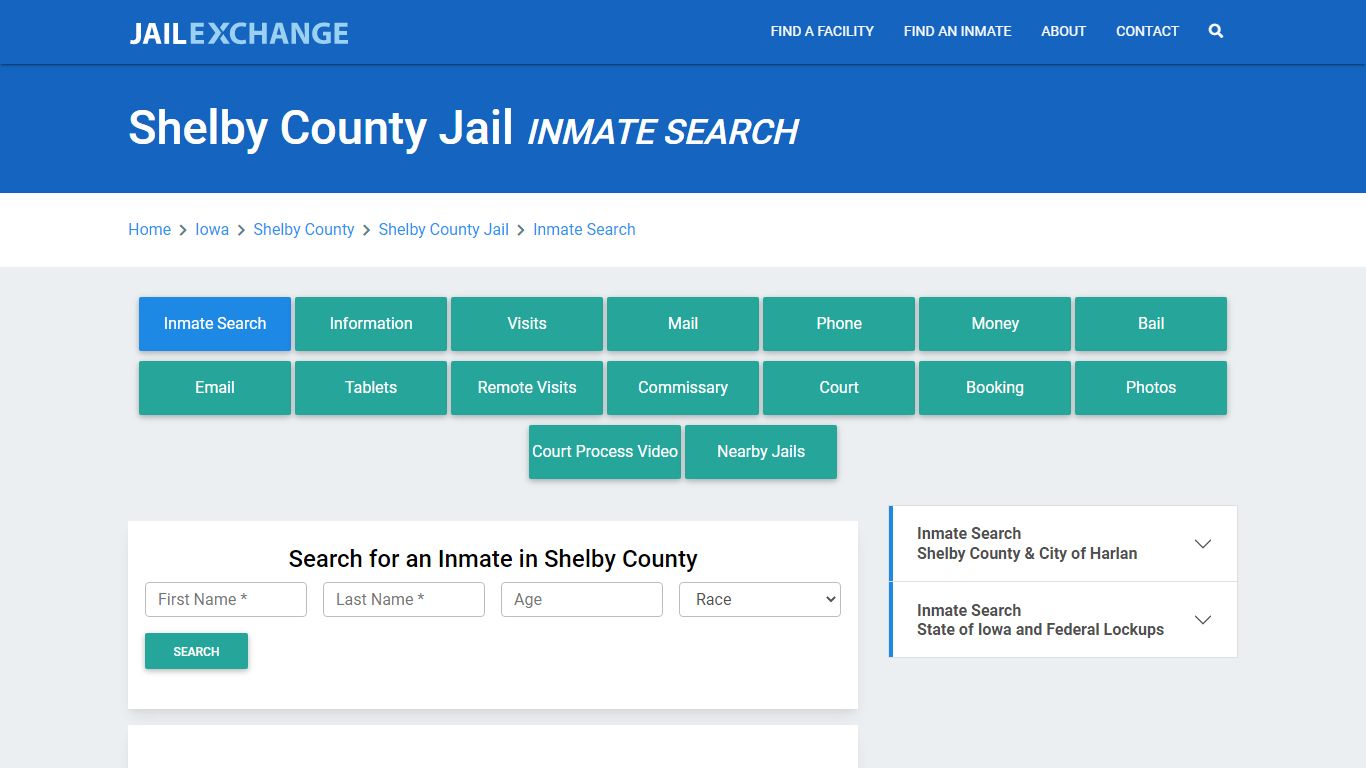 Shelby County Jail, IA Inmate Search: Roster & Mugshots - Jail Exchange